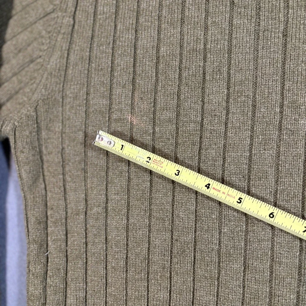 Columbia Ribbed Wool Blend Crewneck Sweater XCQ‎ Gorpcore X-Large Olive Green